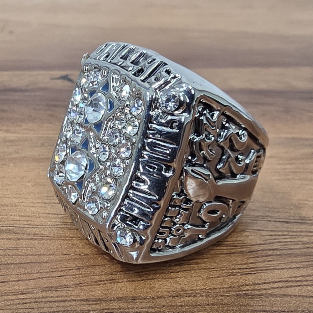 Dallas Cowboys Championship Ring Size 9 1977‎ Silver Fan Edition Staubach